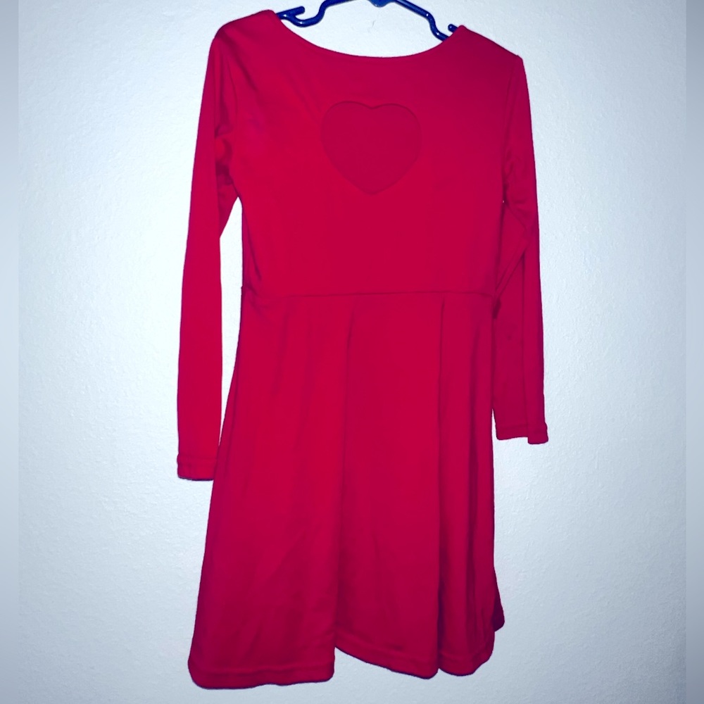 Girl heart cut out skater dress